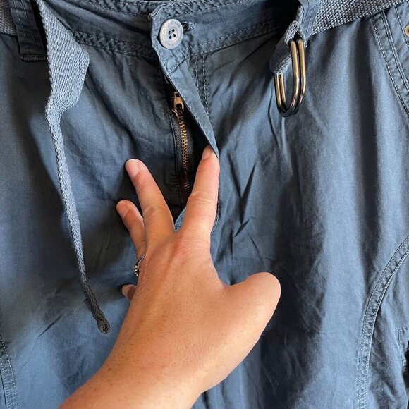 X RAY Mens Classic Fit Twill Cargo Shorts Majolica Blue Size 40 NEW Hiking - Picture 7 of 14